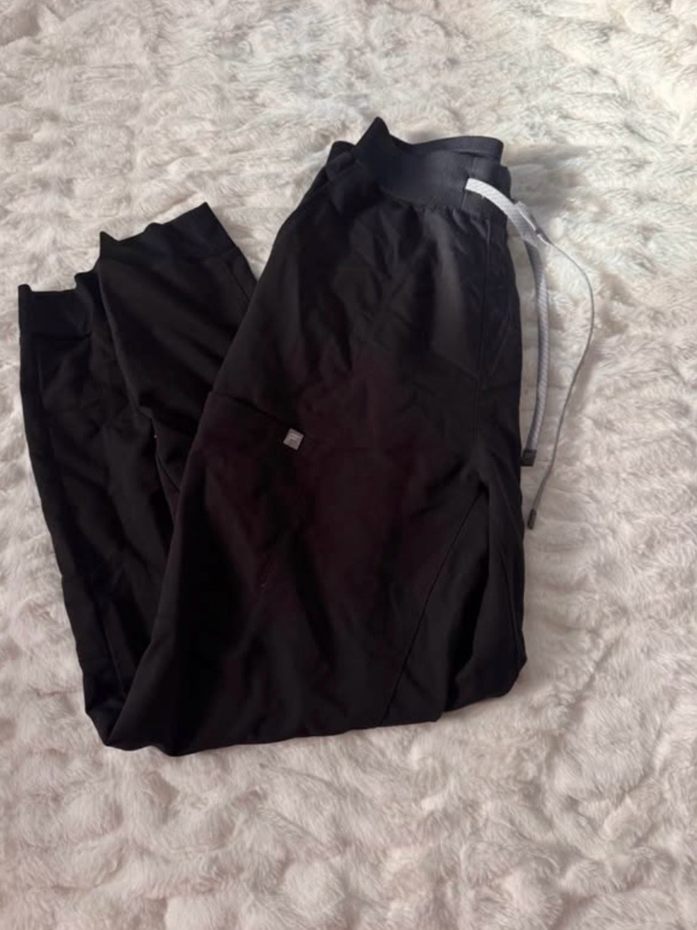 Black Drawstring Jogger Pants
